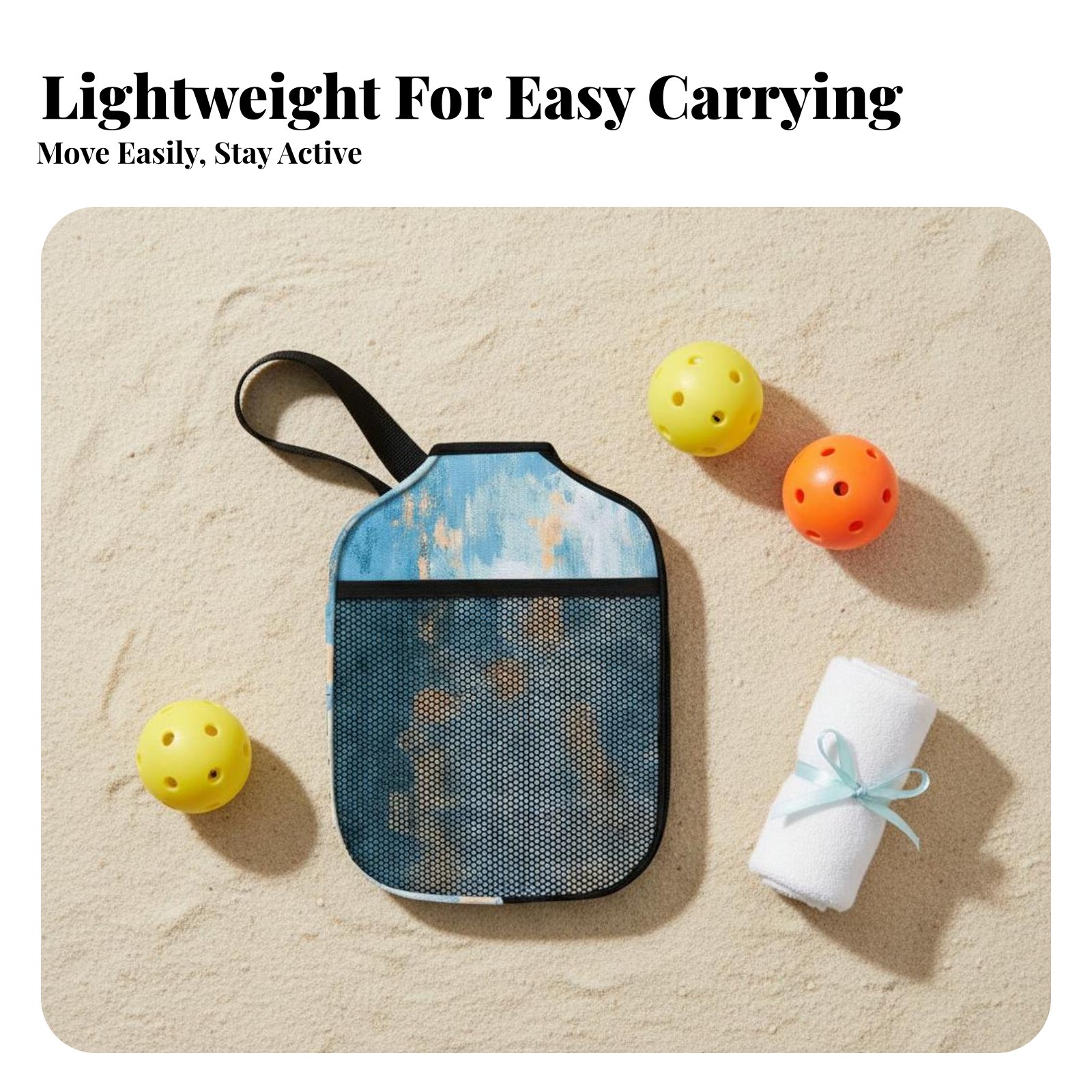 Pickleball Paddle Cover Portab - Racket Cover Bag reseña y precio