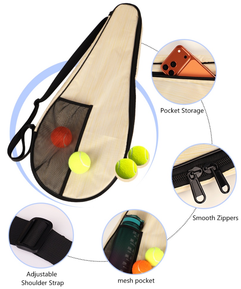 Portable Tennis Racket Bag Cov - Racket Cover Bag reseña y precio