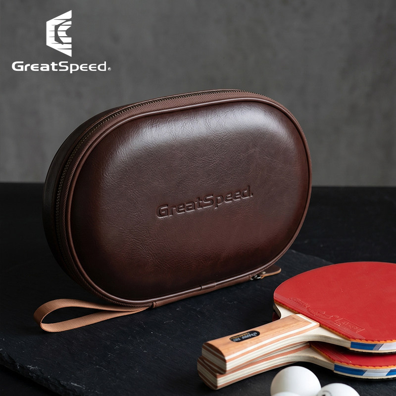 Top-grain Leather Table Tennis - Racket Cover Bag reseña y precio