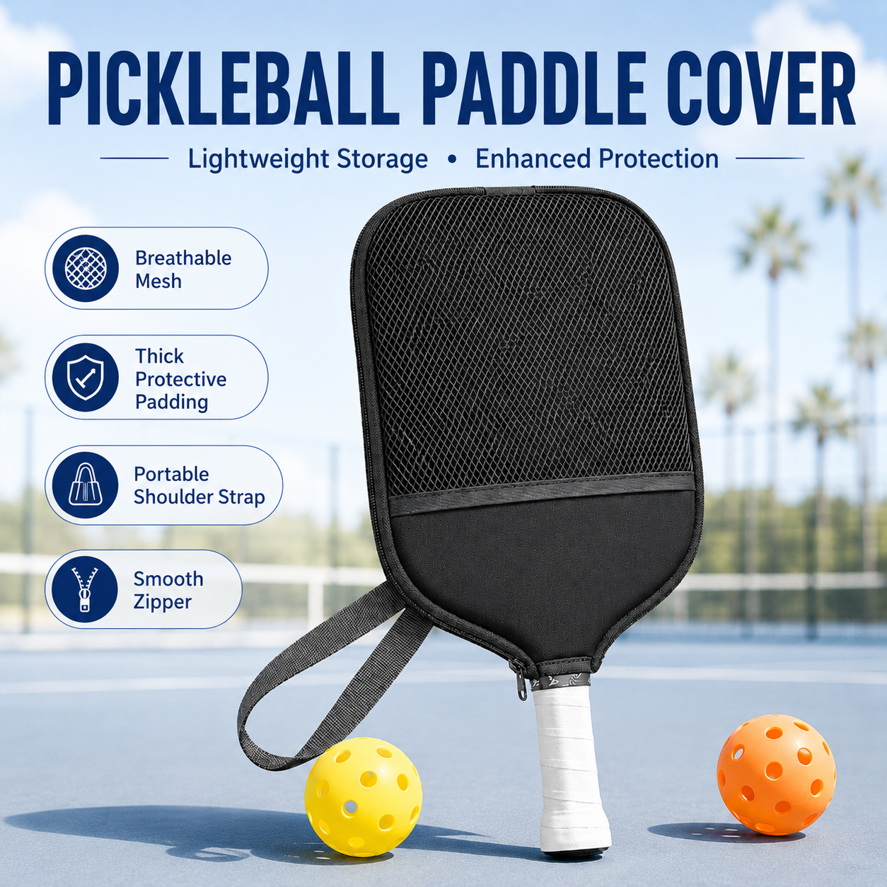 Pickleball Racket Cover with M - Racket Cover Bag reseña y precio