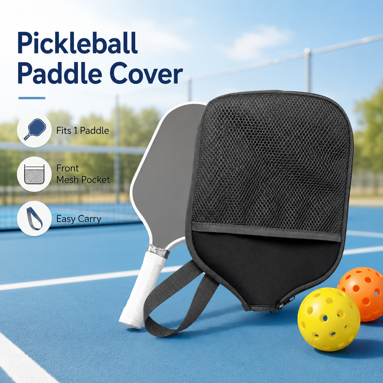 Pickleball Racket Cover with M - Racket Cover Bag reseña y precio