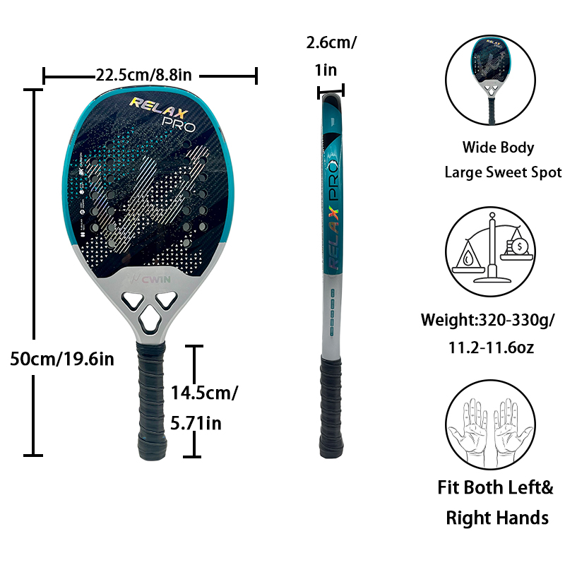 3K Carbon Beach Tennis Racquet - Li Ning Racket reseña y precio