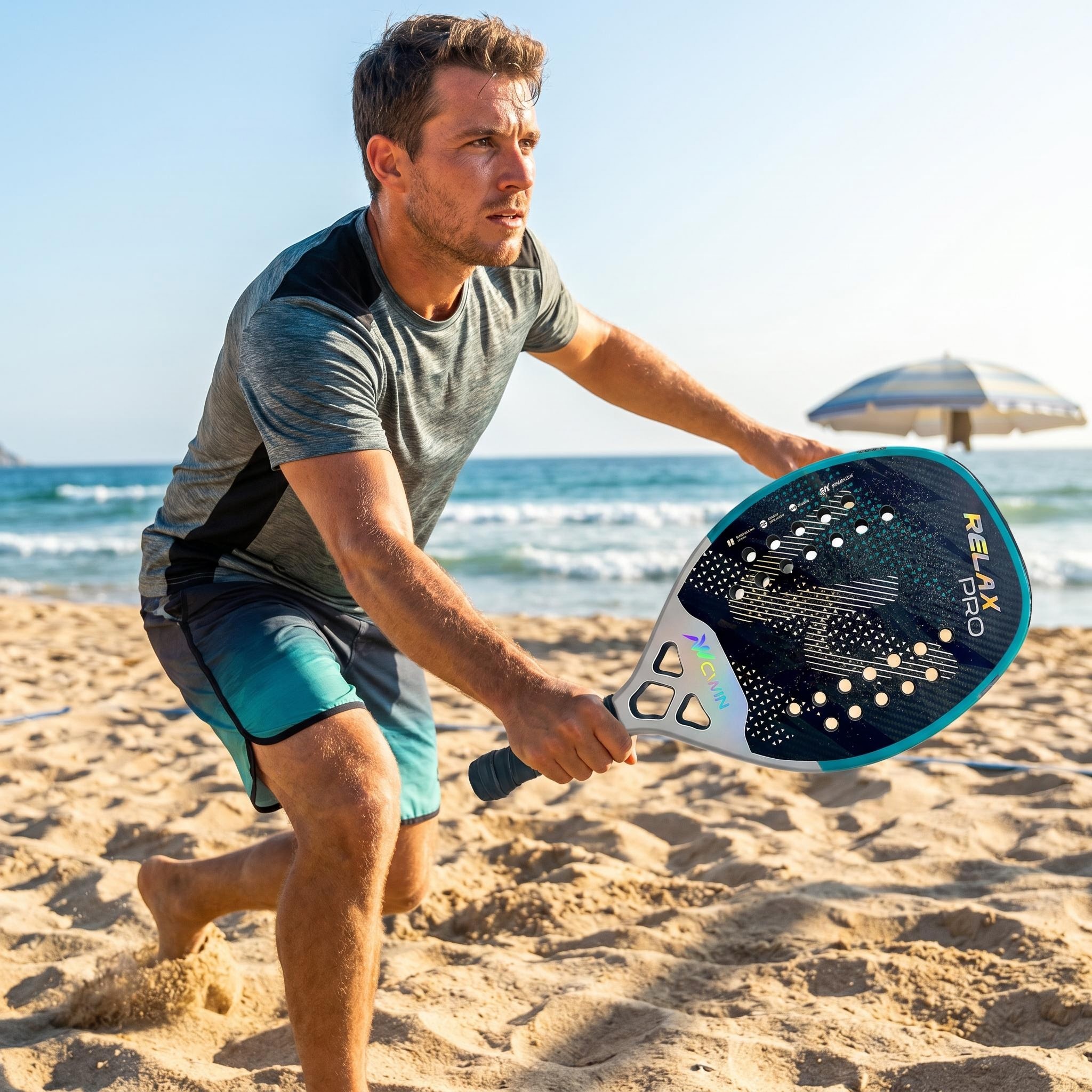 3K Carbon Beach Tennis Racquet - Li Ning Racket reseña y precio