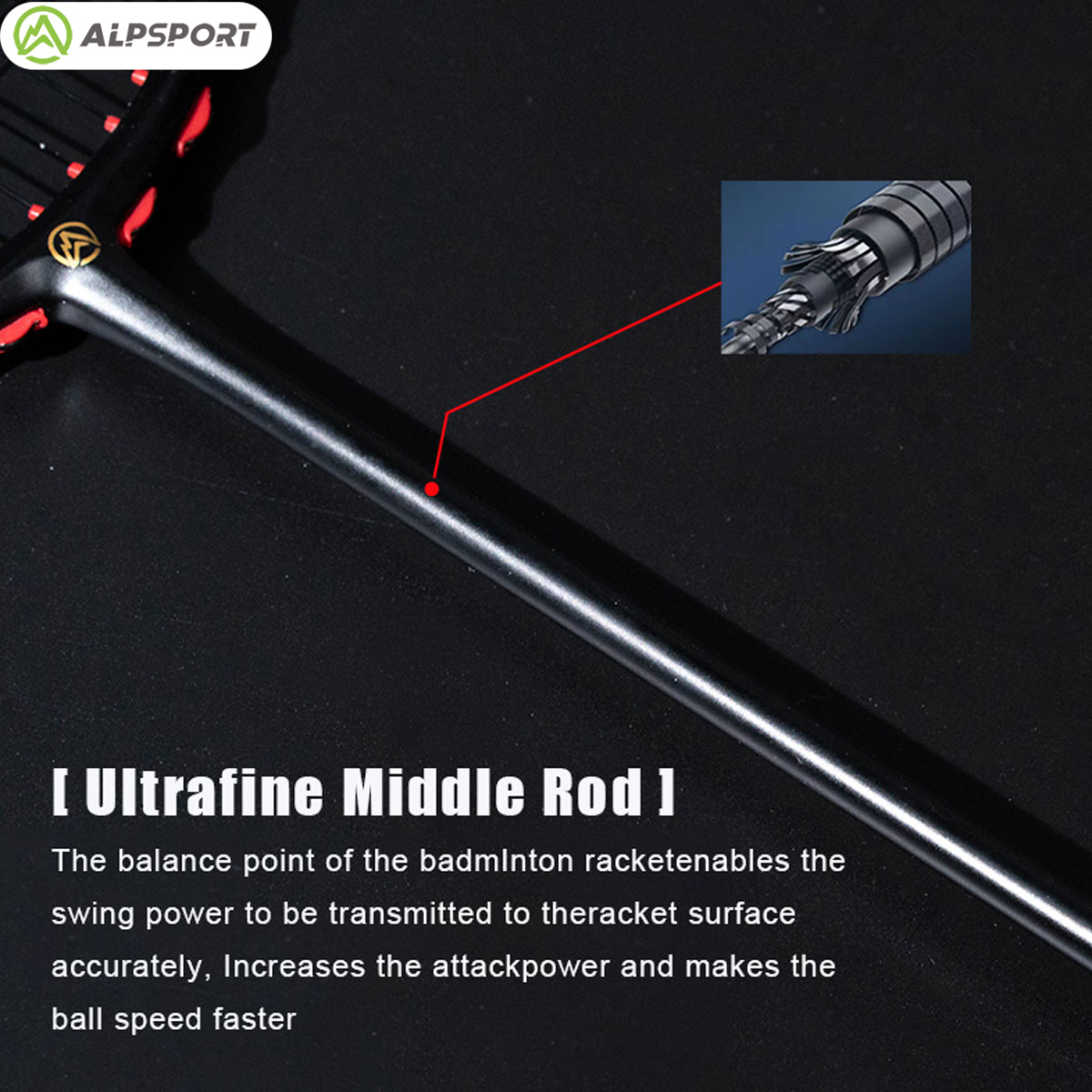 Alpsport MH-V5 5U 75g Wave Leg - Li Ning Racket reseña y precio